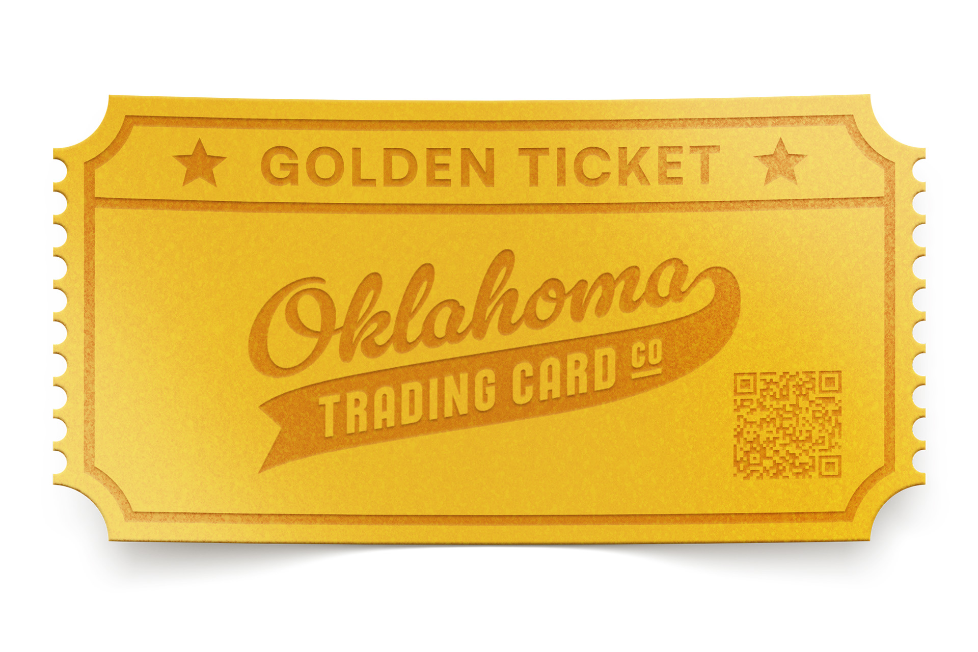Golden Ticket Card 3D